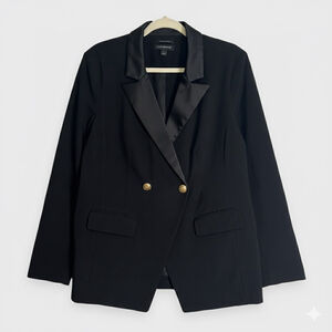 Lane Bryant Black Blazer with Gold Buttons